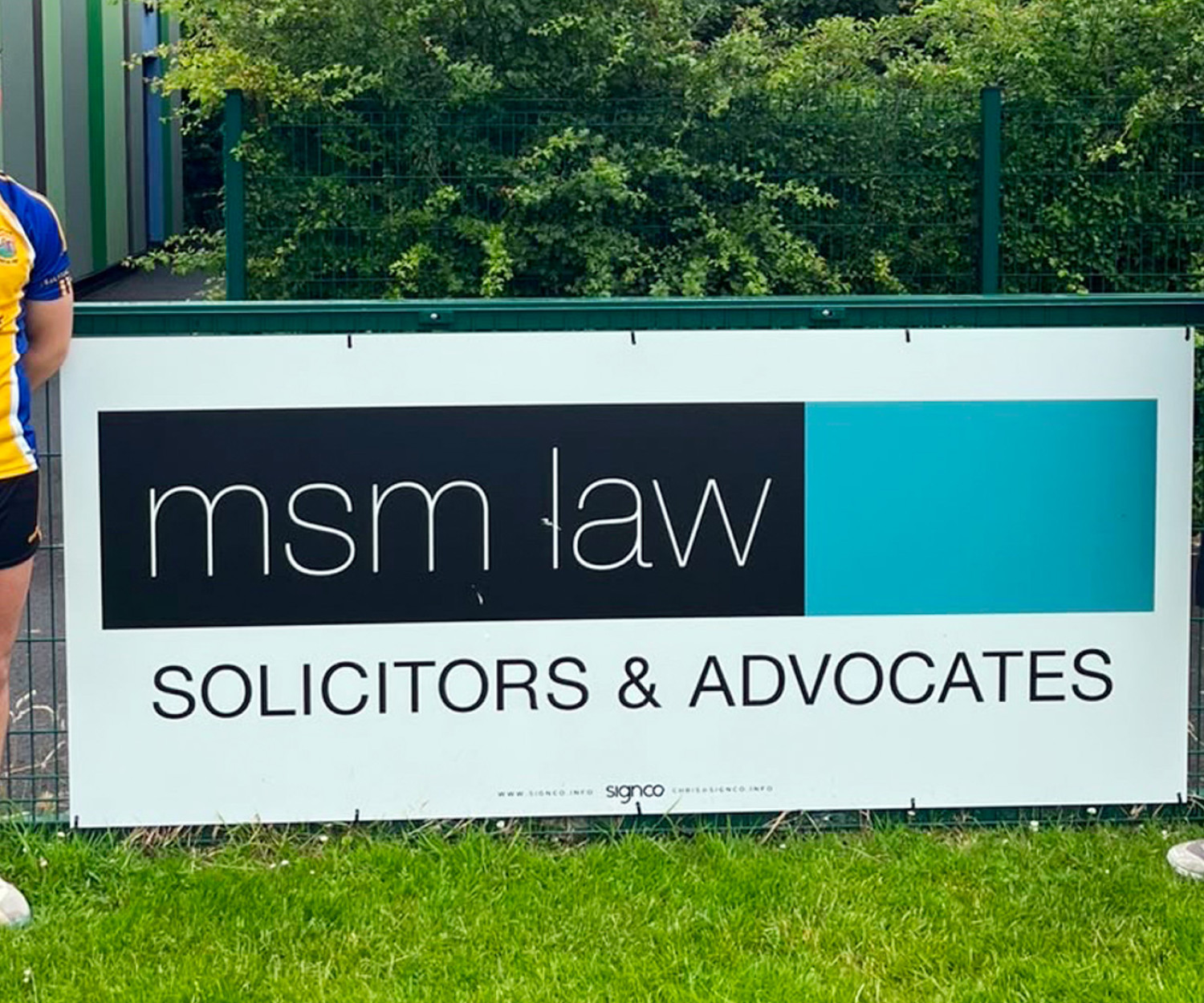 MSM Law signage St Brigid's